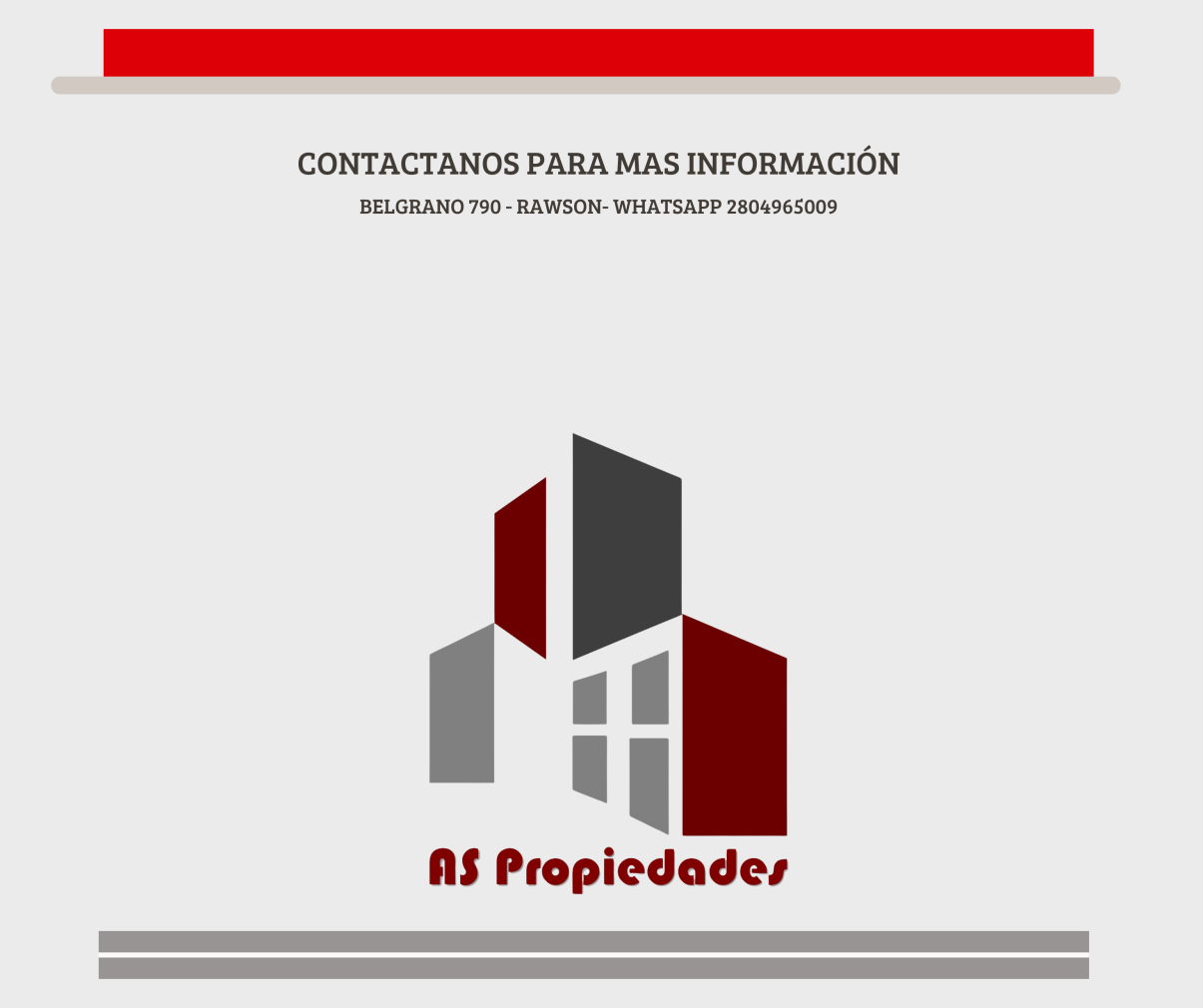 AMPLIO DUPLEX EN VENTA EN RAWSON