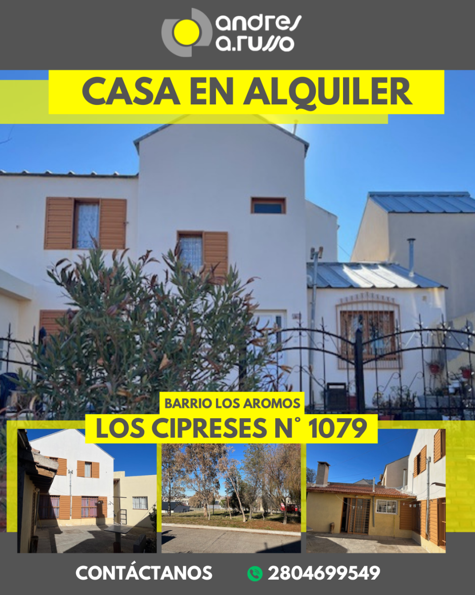 Casa con cuatro dormitorios disponible para alquilar en Trelew.