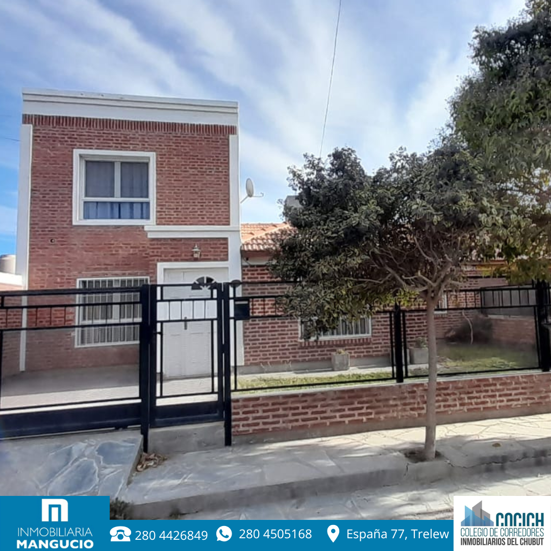 CASA VENTA TRELEW 3 HABITACIONES