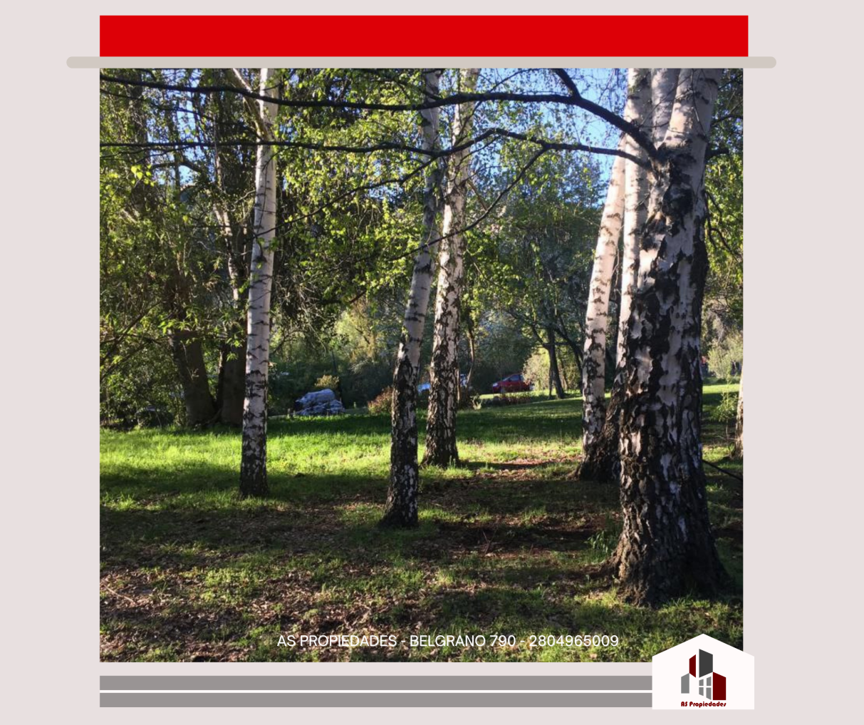EN VENTA!!  7.5 HECTAREAS A LA VERA DE RUTA 40
