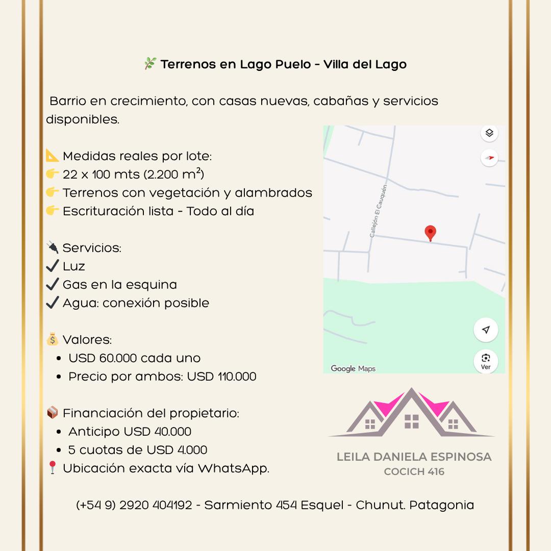 Terrenos Residenciales Lago Puelo
